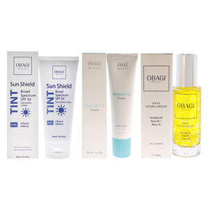 Obagi Kit by Obagi for Unisex - 3 Pc Kit 3oz Sun Shield Tint SPF 50 -
